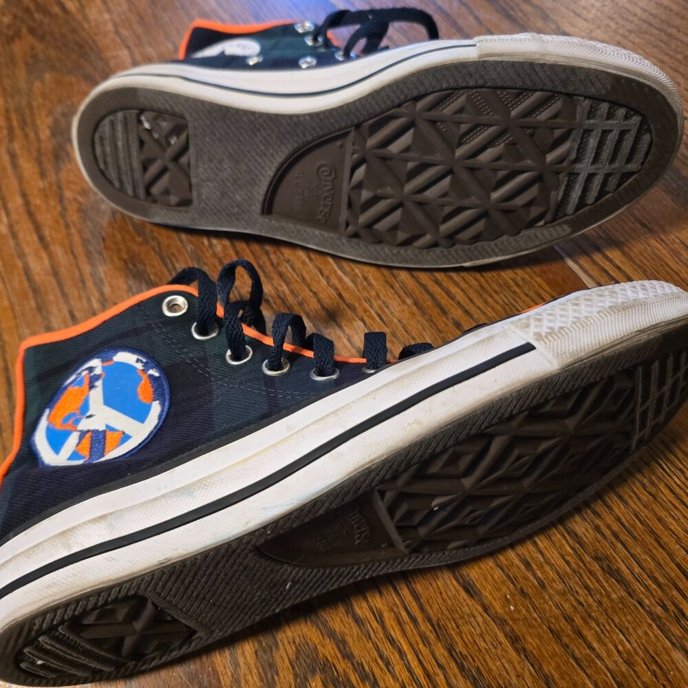 Converse All Star World Peace Men's 7 Womens 9 High Top - Picture 4 of 5